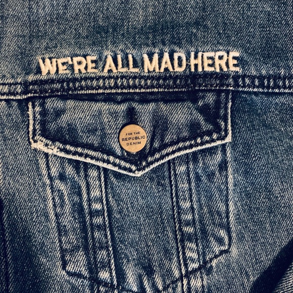 For The Republic We’re All Mad Here Jean Jacket - Picture 4 of 6